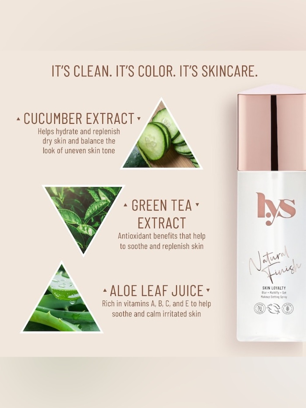 lys Skin Loyalty Setting Spray Blur Mattify Set Makeup Clean Beauty - Picture 2 of 9